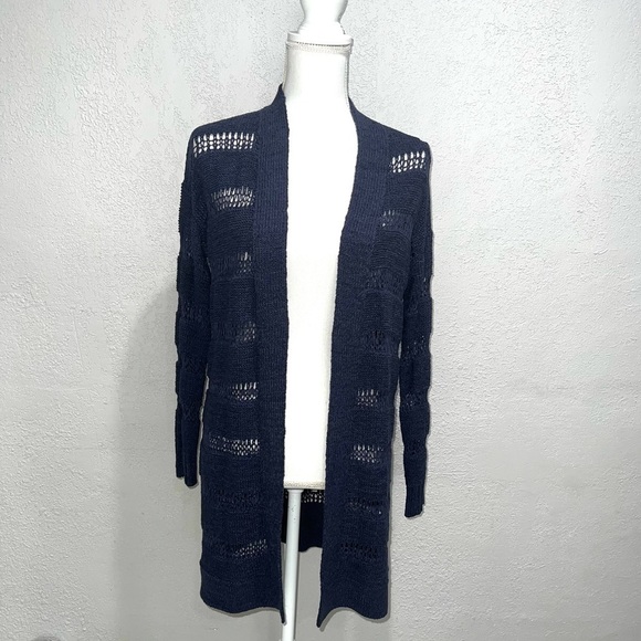 Old Navy Blue Open Front Cardigan - Picture 1 of 8